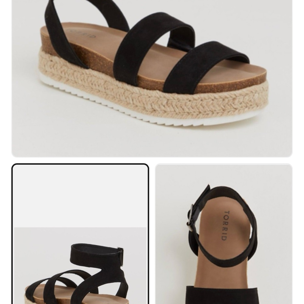 Torrid Black Platform Sandals